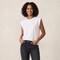 BELLA + CANVAS Women’s Rolled Cuffs Muscle Tee Sleeveless Top for Everyday Comfort